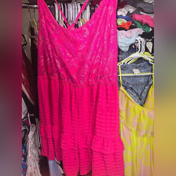 NWOT WHITE BIRCH 3X Mistaken" Adjustable Spaghetti Strap Ruffle Shorts Romper - Picture 4 of 7